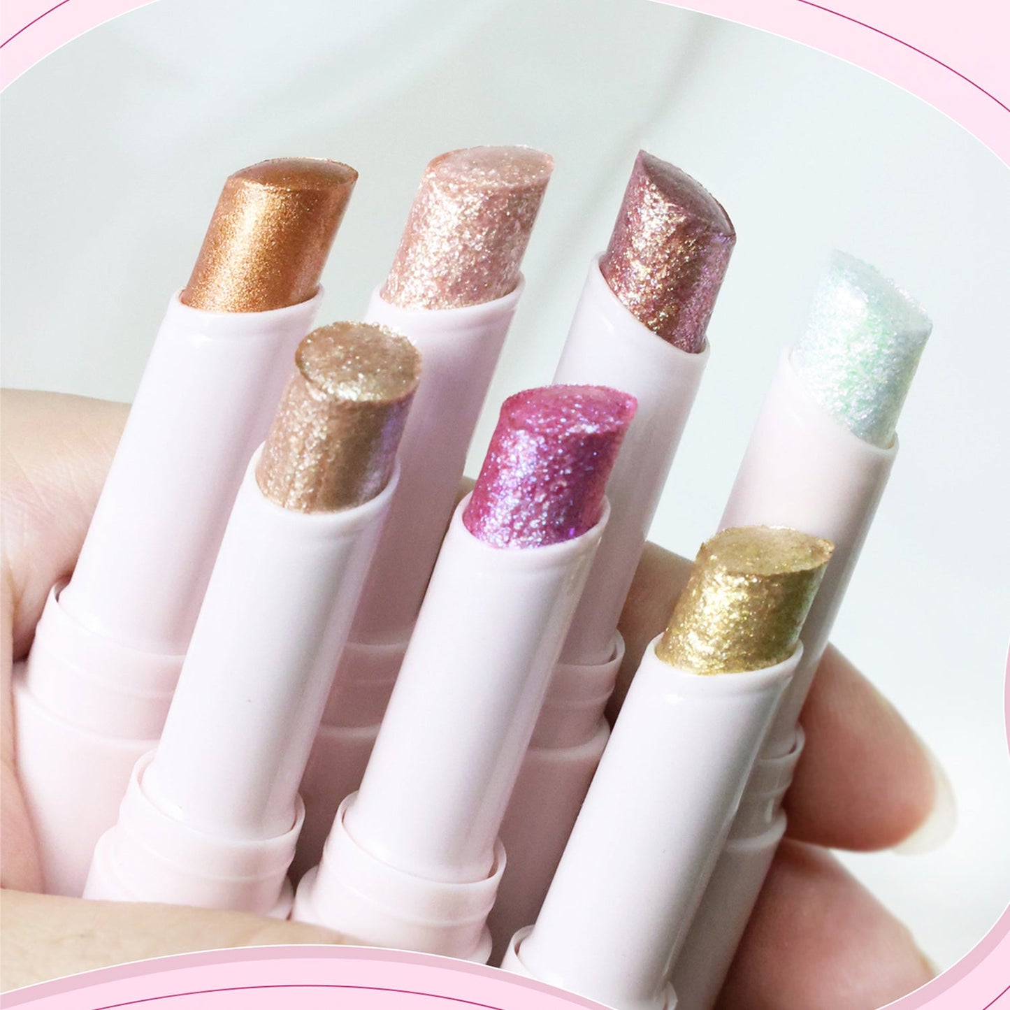 Jelly Highlighter Stick Face Glow Pigmented Makeup