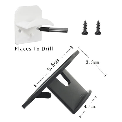 White Helmet Wall Hooks for Wall Rack