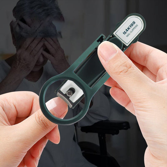 Magnifying Glass Nail Clippers Nail Clippers Elderly and Children Multifunctional Large Opening Pliers Nail Cutter