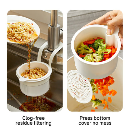 Food Waste Anti-Clogging Kitchen Sink Drain Strainer Food Waste Catcher Fruit Cleaning Easy Cleaning Plug Silk Filter Basket