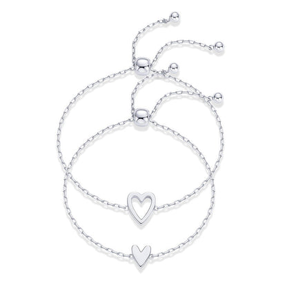 Adjustable Love Friendship Two Bracelet Pack
