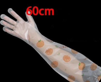 Disposable Long Arm Gloves 6 Pcs