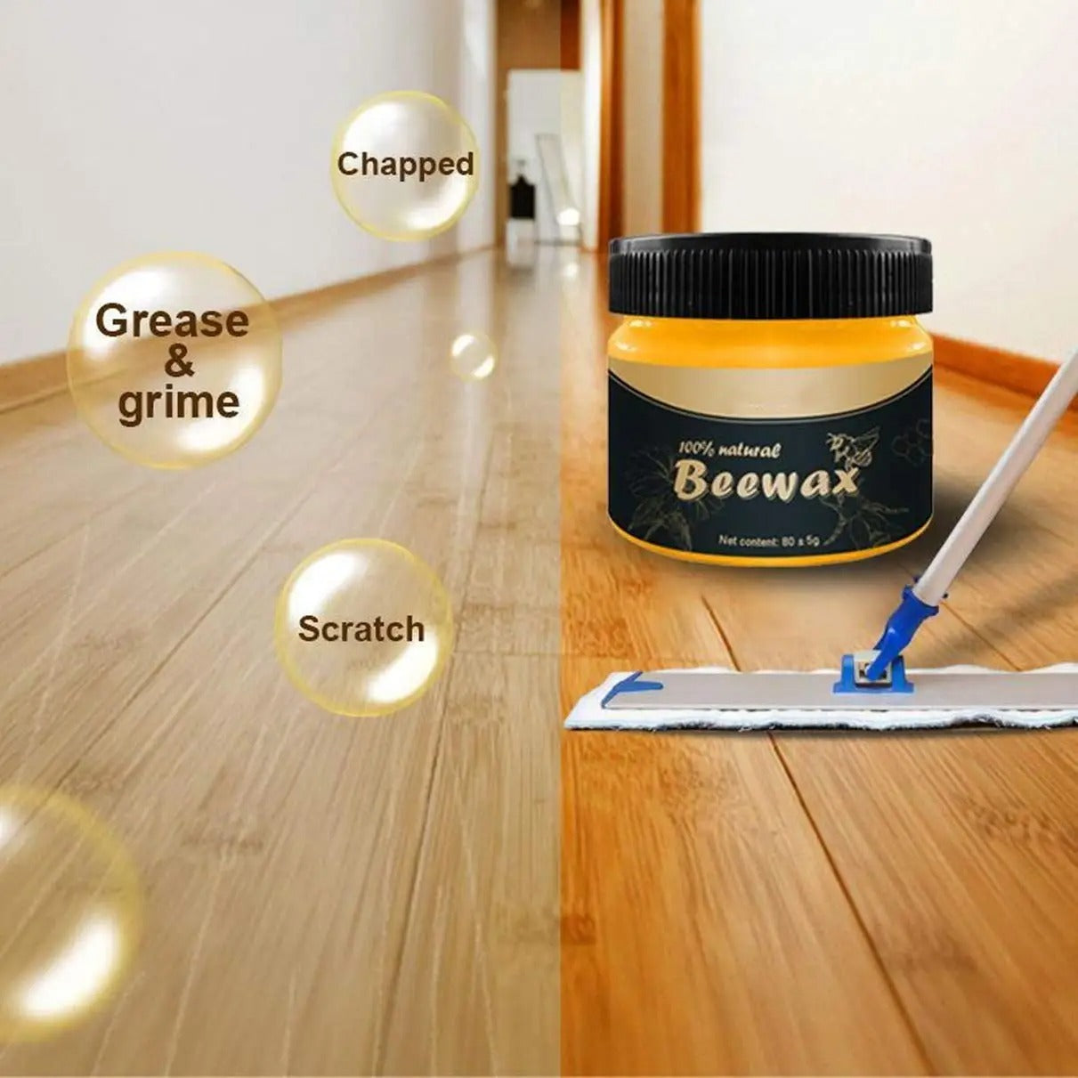 Beeswax Polish for Wood & Furniture Nourishes