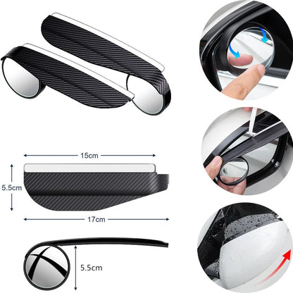 Carbon Mirror Rain Guards