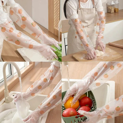 Disposable Long Arm Gloves 6 Pcs