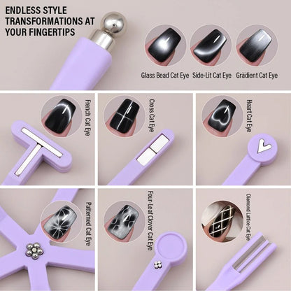 8-in-1 Multi-Functional Nail Magnet Art Tool