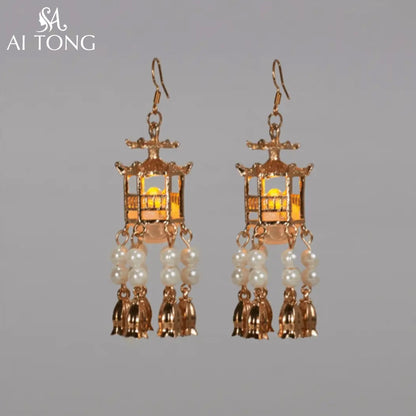 Luminous Earring Beads Tassel