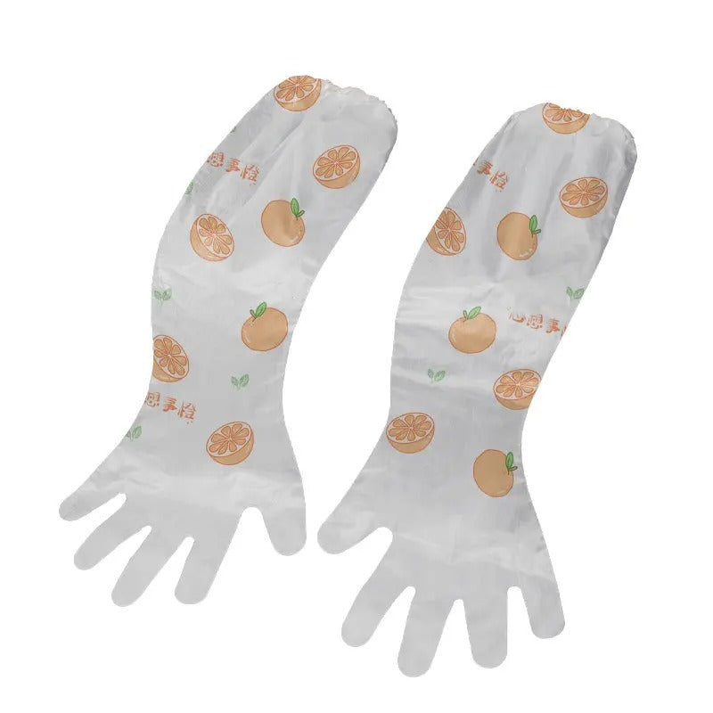 Disposable Long Arm Gloves 6 Pcs