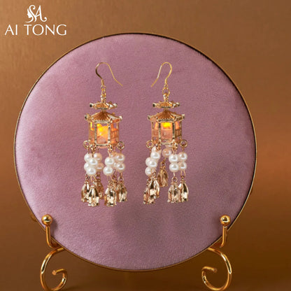 Luminous Earring Beads Tassel