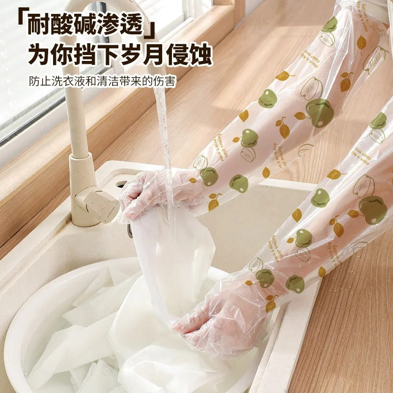 Disposable Long Arm Gloves 6 Pcs