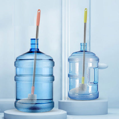 Long Handle Bottle Cleaning Brush With Steel Rod